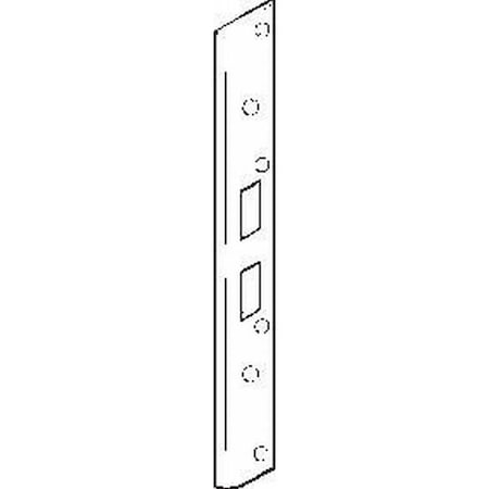 Don-Jo 1-3/4" x 8" Mortise Hole Strike with Universal Center Hole FL208WMBP